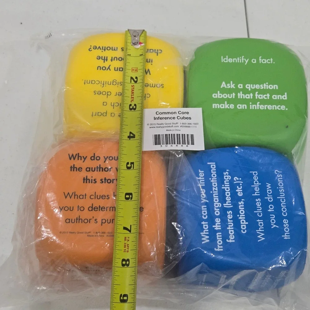 Really Good Stuff Common Core Inference Cubes Educational Foam Dice 306888-1115